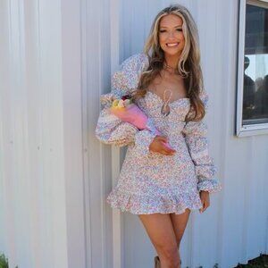 For Love and Lemons Lucca Mini Dress Size XS NWT